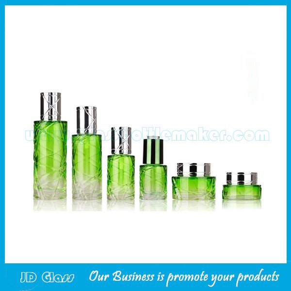 New Model 30ml, 40ml, 80ml,120ml Glass Lotion Bottles and 20g,50g Glass Cosmetic Jars