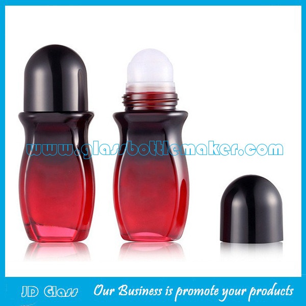 50ml Colored Perfume Roll On Bottle With Cap and Roller