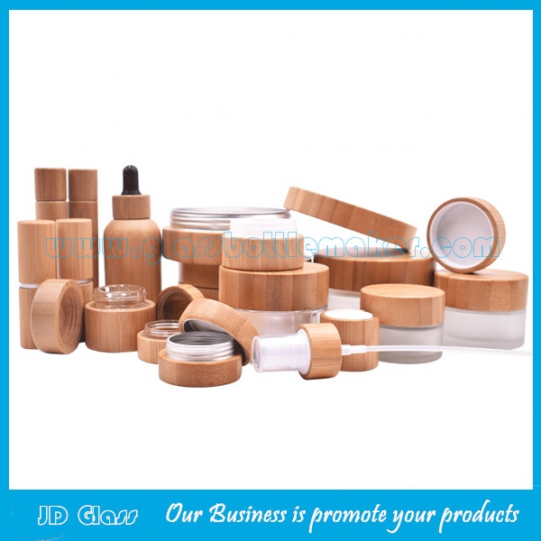 Bamboo Cosmetic Bottles And Jars