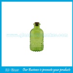 250ml Empty Emboss Glass Fragrance Bottle With Wood Cork