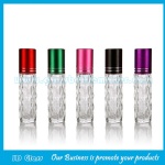 8ml Clear Round Perfume Roll On Bottle With Gold Cap and Roller