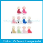 5ml Clear Heart Glass Nail Polish Bottle With Cap and Brush