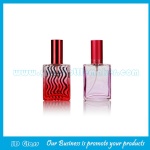 50ml Colored Flat Glass Perfume Bottle With Cap and Sprayer