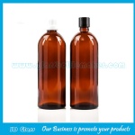200ml Amber Round Essential Oil Glass Bottles With Caps