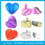 25ml Heart Colored Perfume Spraying Glass Bottle With Sprayer