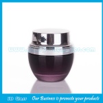 30g Black Lancome Glass Cosmetic Jar With Black Lid