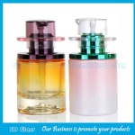 30ml Colored Round Glass Liquid Foundation Bottle With Pump