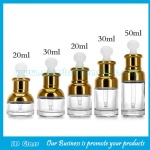 20ml,30ml.50ml High Quality Clear Essence Glass Bottles With Droppers