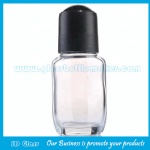 50ml Clear Perfume Roll On Bottle With Red Cap and Roller