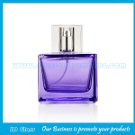 100ml Elegant Purple Perfume Glass Bottle With Cap and Sprayer