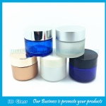 100g Colored Round Glass Cosmetic Jar With Lid