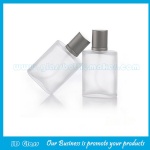 30ml Frost Square Glass Perfume Bottle With Silver Cap and Sprayer