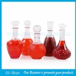 1000ml High Quality Clear Liquor Glass Bottle With Glass Cap