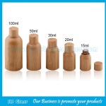 15ml,20ml,30ml,50ml,100ml Bamboo Essential Oil Bottles With Bamboo Caps