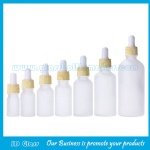 5ml-100ml Frost Round Essential Oil Glass Bottles With Water Transfer Printing Droppers