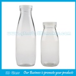 200ml,250ml,500ml Clear Glass Milk Bottle With Cap