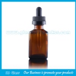 30ml Amber Flat Square Electronic Cigarette Oil Glass Bottle With Dropper