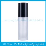 25ml Frost Round Glass Liquid Foundation Bottle With Cap and Pump