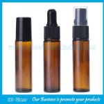 10ml Amber Round Perfume Roll On Bottles With Caps and Rollers, Droppers and Pumps