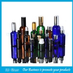 Clear,Amber,Blue and Green Essential Oil Glass Bottles