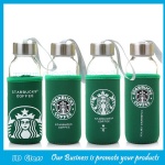 300ml Starbucks Sport Water Glass Bottle With Silver Cap