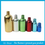 Metallic Gold,Silver Essential Oil Glass Bottles